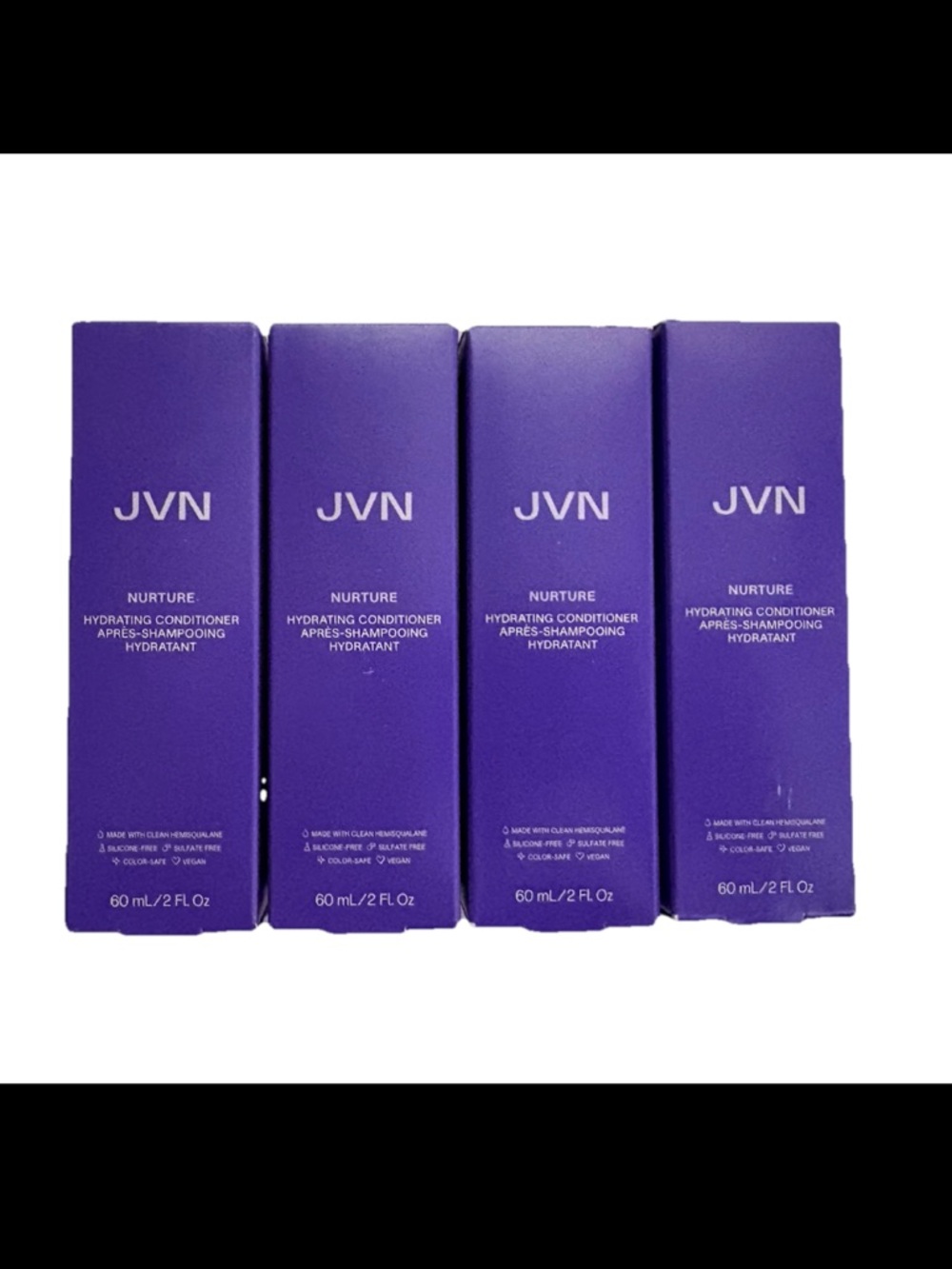 JVN Purple Nurture Hydrating Conditioner 2fl oz packs 4 pack set!